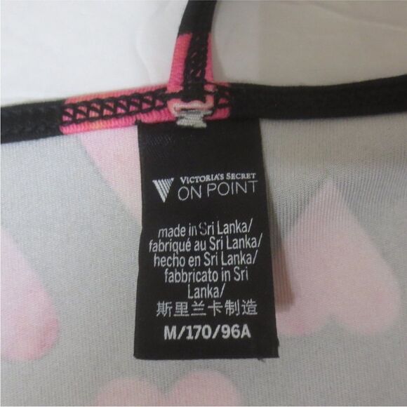 Victoria’s Secret Flow On Point Essential Atlet Cropped Tank Top w/ Heart Prints - Picture 7 of 7